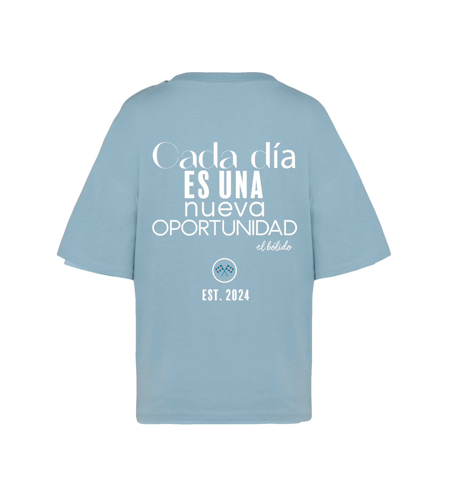 Camiseta ecorresponsable oversize Cada día…