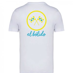 Camiseta Blanca Classic Amarillo, algodón orgánico, unisex