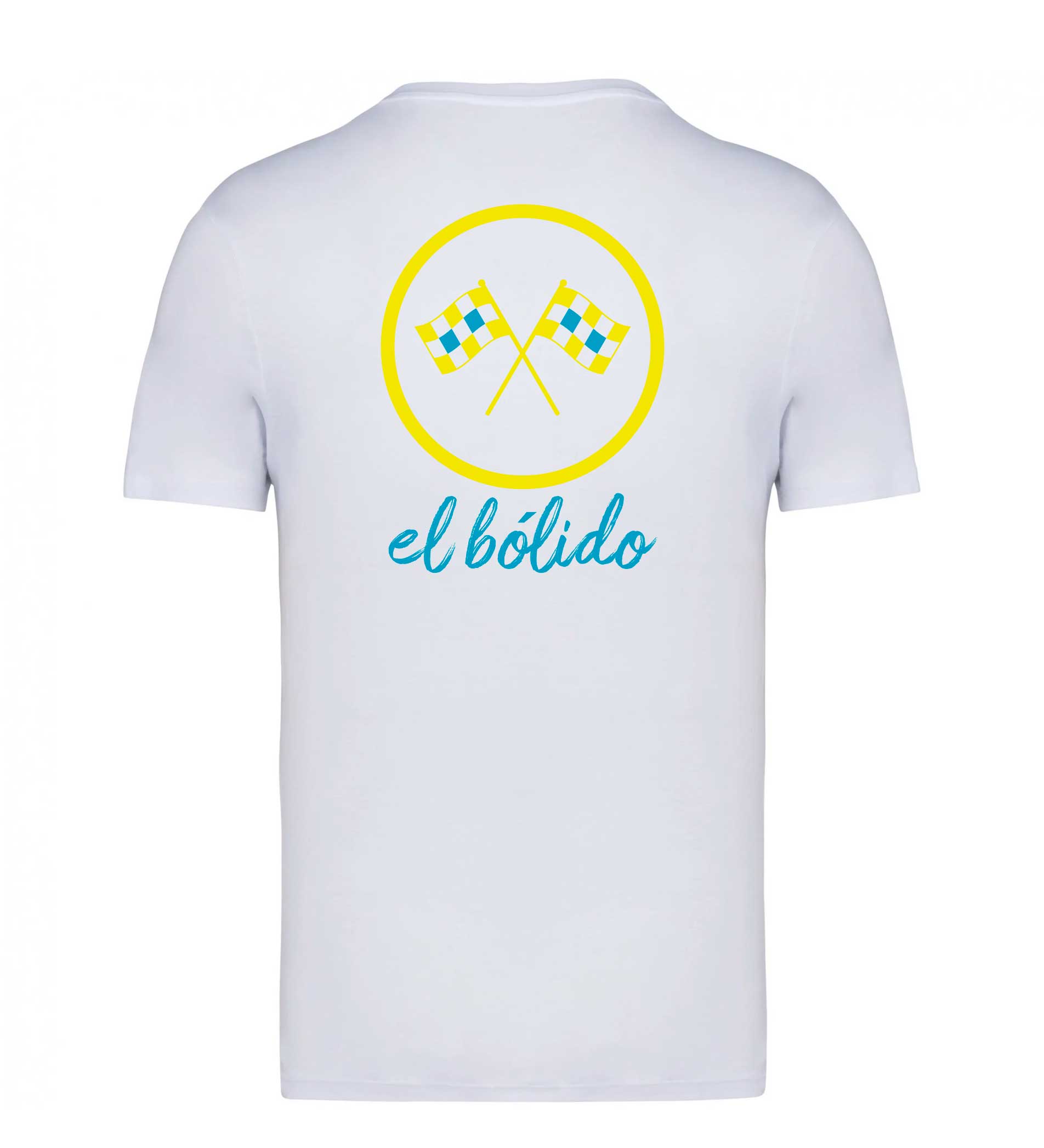 Camiseta Blanca Classic Amarillo, algodón orgánico, unisex